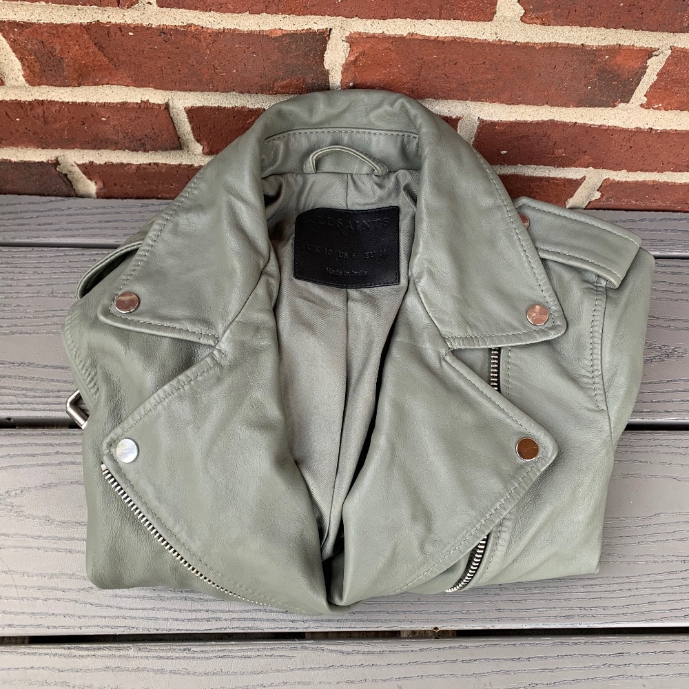 All Saints Balfern Leather Biker Jacket